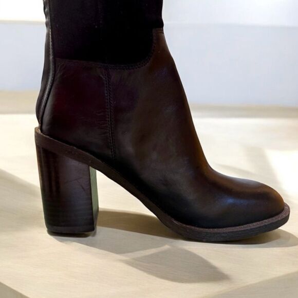 Call Franco Sarto, beautiful suede, leather classic black boot. New no tags sz 6 - Picture 3 of 7